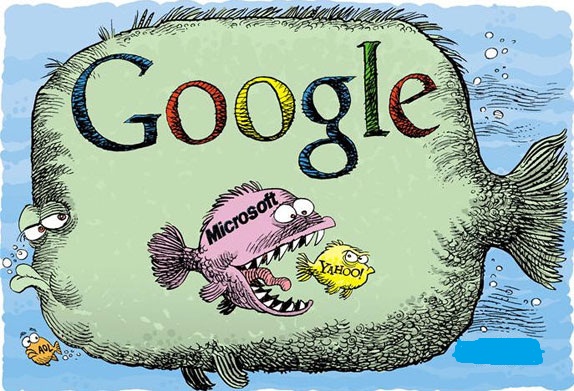 Google Yahoo Fish Cartoon