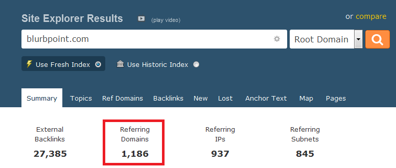 Referring Domains