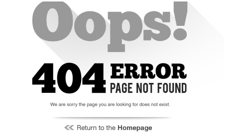 404 error page