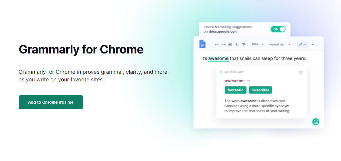 Grammarly Chrome Extension