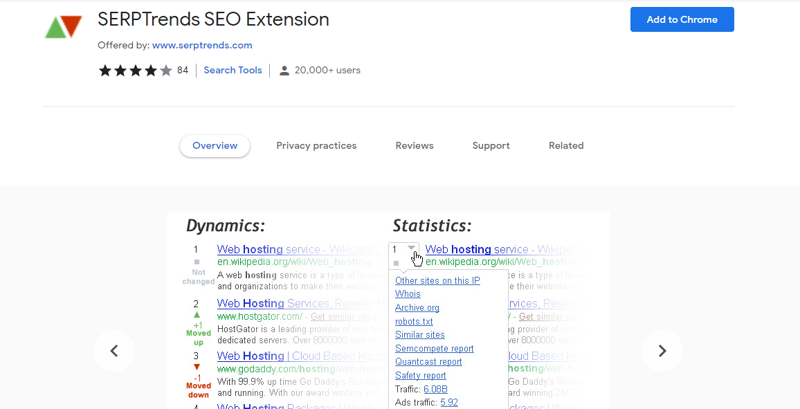 SERPTrends SEO Extension